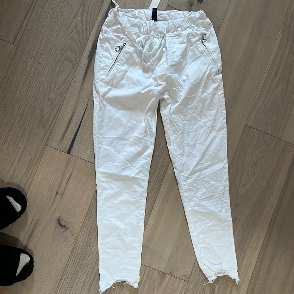 White cotton pants - new with tags